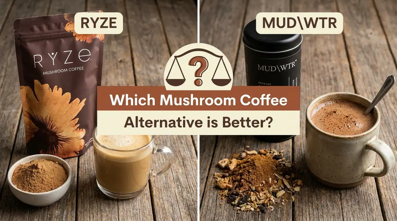 RYZE vs MUD\WTR: Which Mushroom Coffee Alternative is Better?
