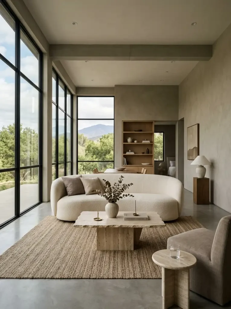 Minimalist Luxury Living Space