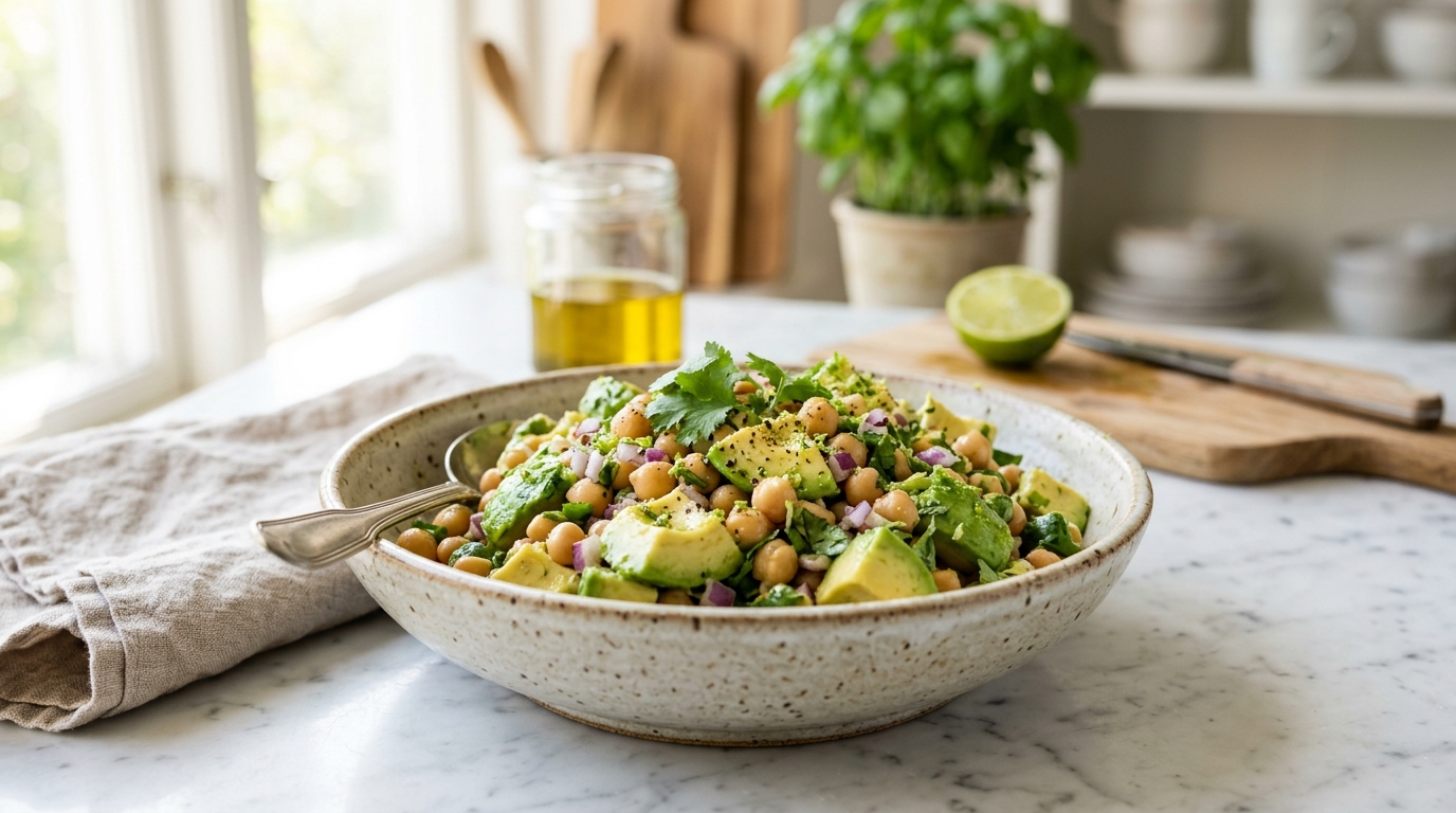 Avocado Chickpea Salad