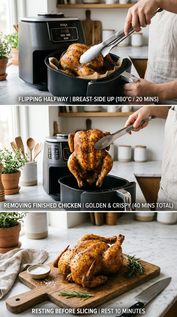 Air Fryer Whole Chicken | Juicy & Crispy Roast Chicken