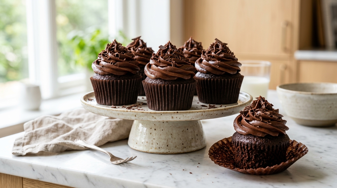 Chocolate Cupcakes | Moist & Easy Homemade Recipe