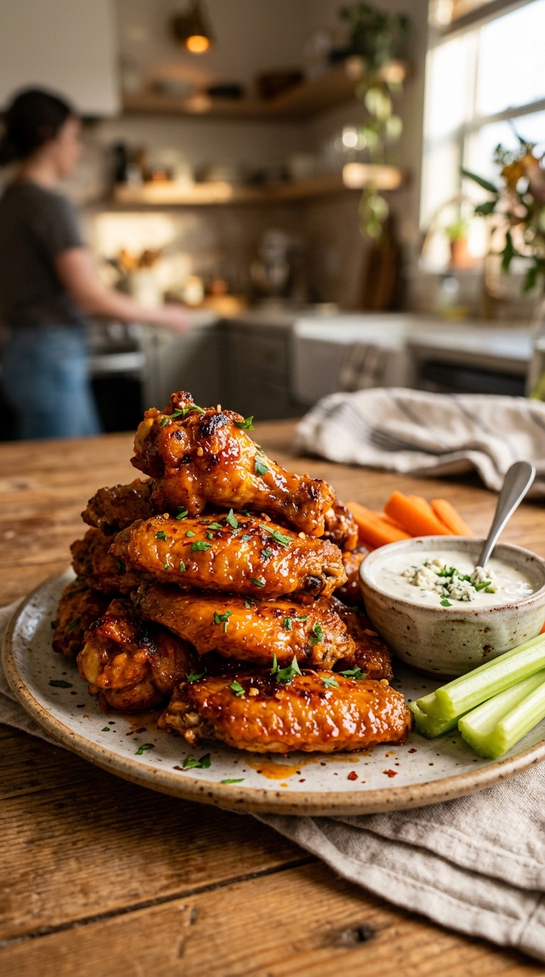 Crispy chicken wings