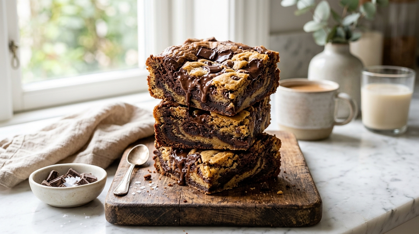 Brookies | Easy Fudgy Brownie Cookie Recipe