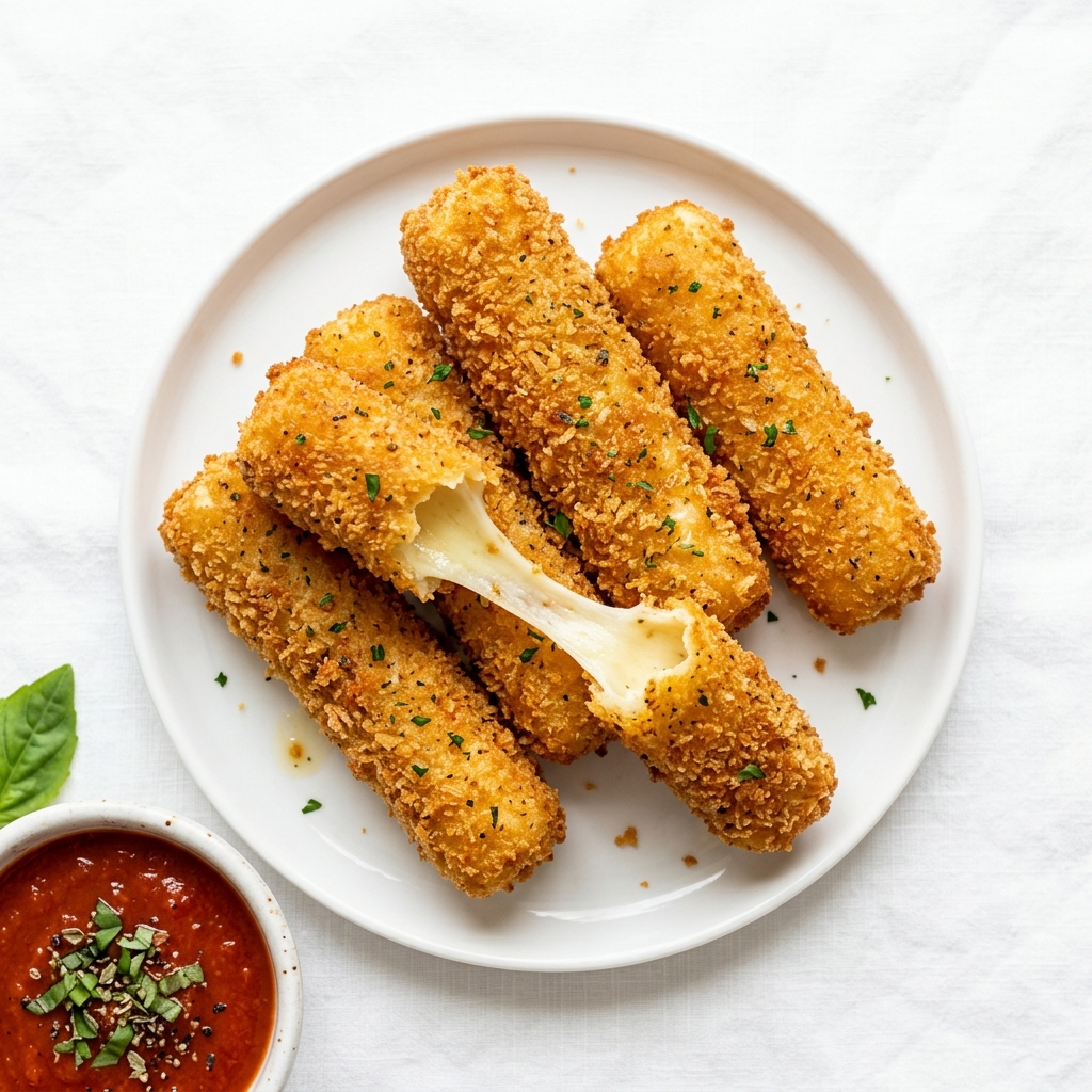 Air Fryer Mozzarella Sticks | Crispy & Cheesy Appetizer