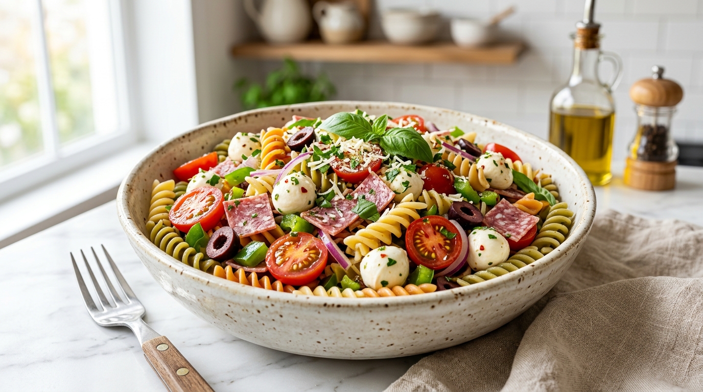Italian Pasta Salad | Easy Fresh Pasta Salad Recipe