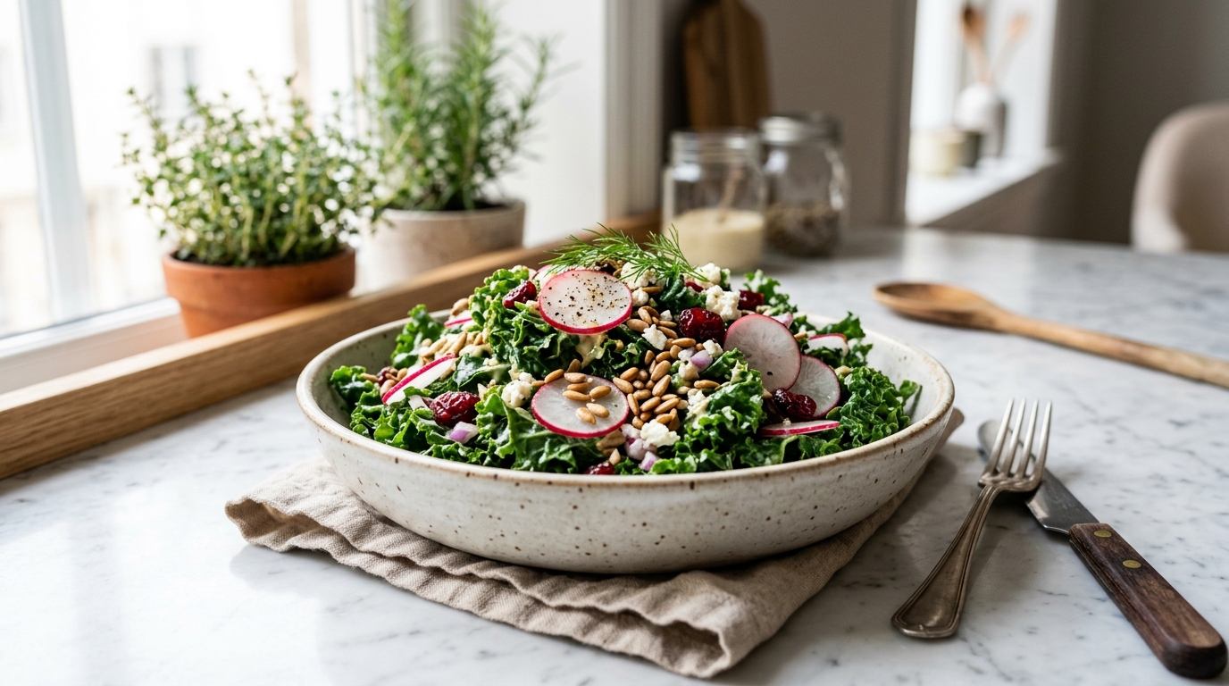 Kale Salad (Fresh, Healthy & Easy)