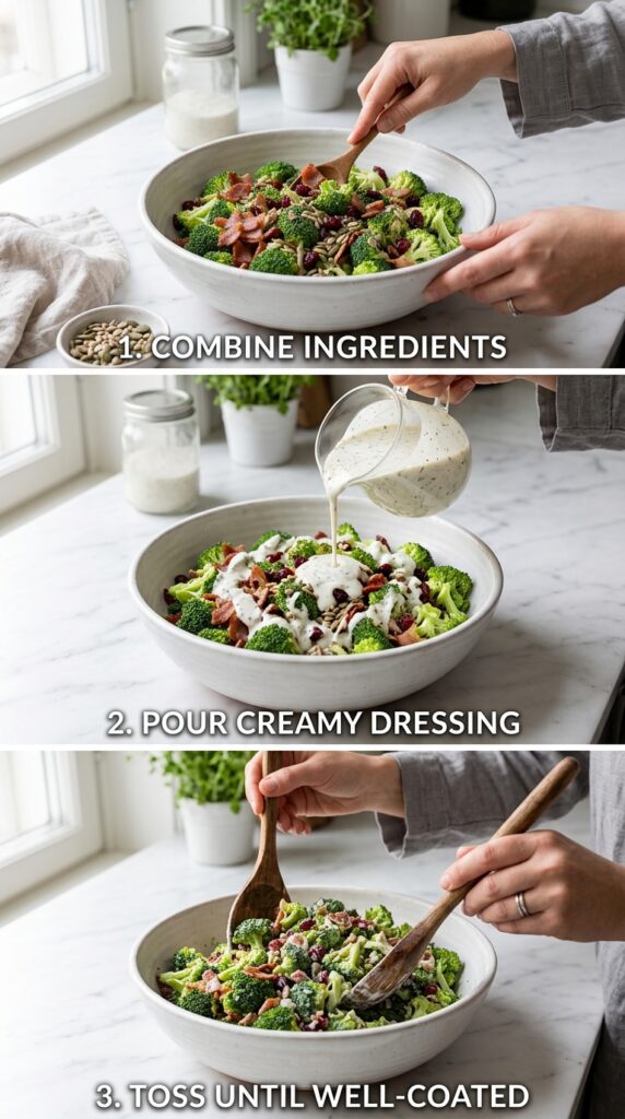 Broccoli Salad (Creamy, Crunchy & Easy 15-Minute Recipe)
