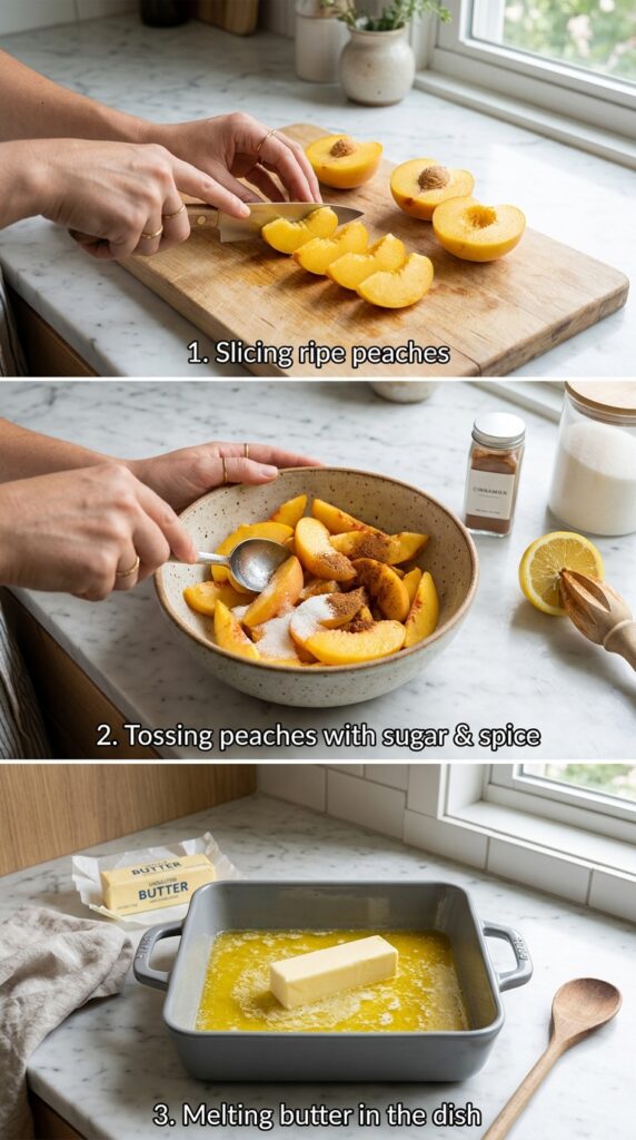Easy Peach Cobbler (Classic Homemade Southern Dessert)