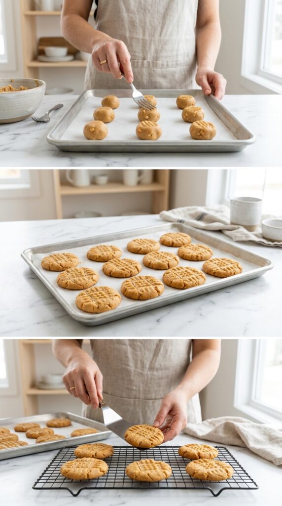 Peanut Butter Cookies | Easy Soft & Chewy Cookie Recipe