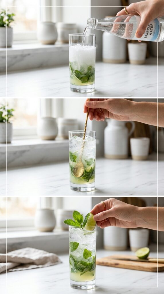 Virgin Mojito | Easy Mint Lime Mocktail Recipe