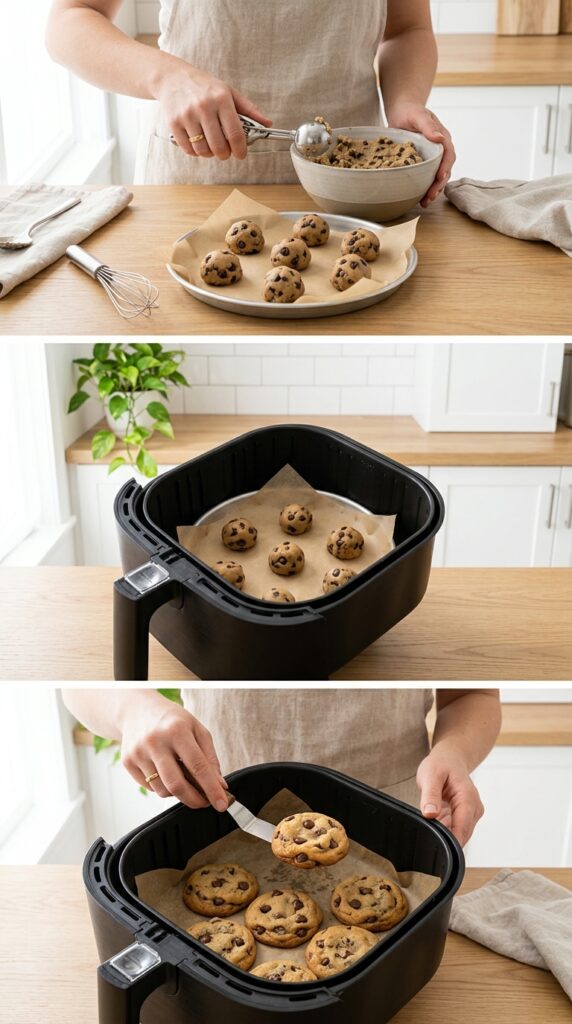 Air Fryer Chocolate Chip Cookies (Soft & Chewy)