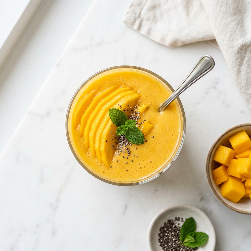 Mango Smoothie | Easy Creamy Tropical Smoothie Recipe