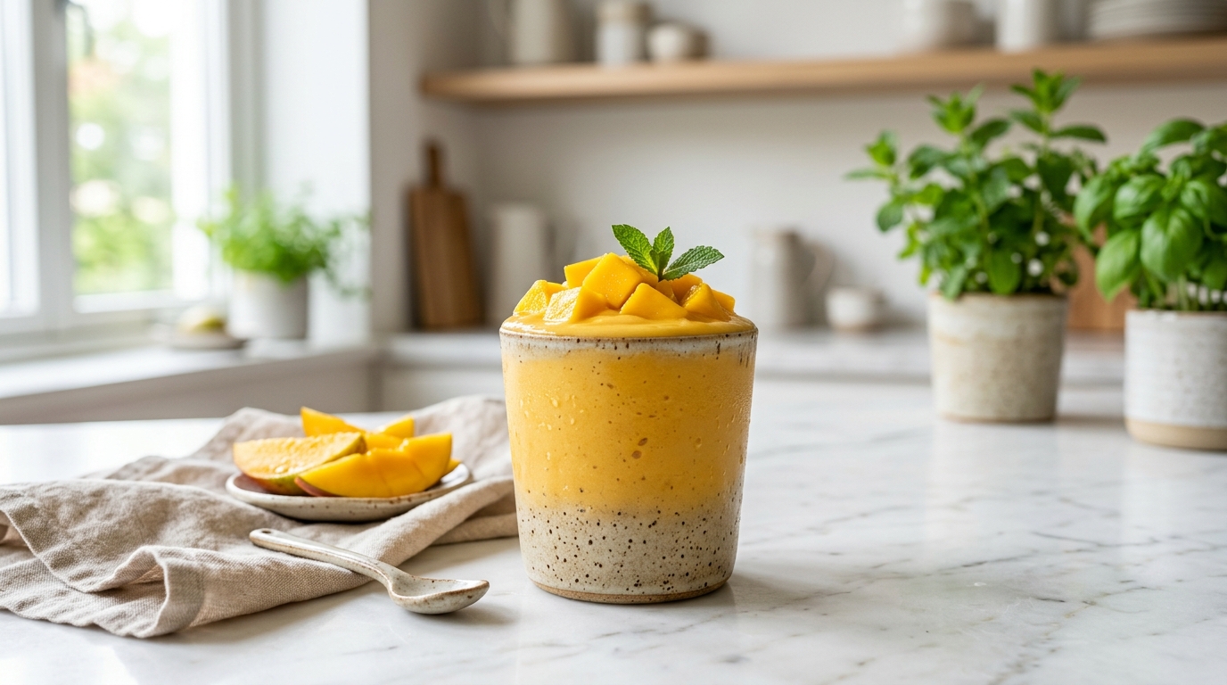 Mango Smoothie | Easy Creamy Tropical Smoothie Recipe