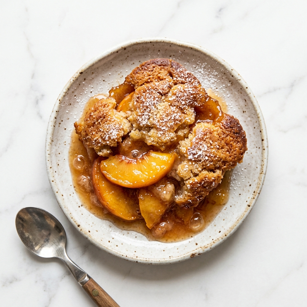 Easy Peach Cobbler (Classic Homemade Southern Dessert)