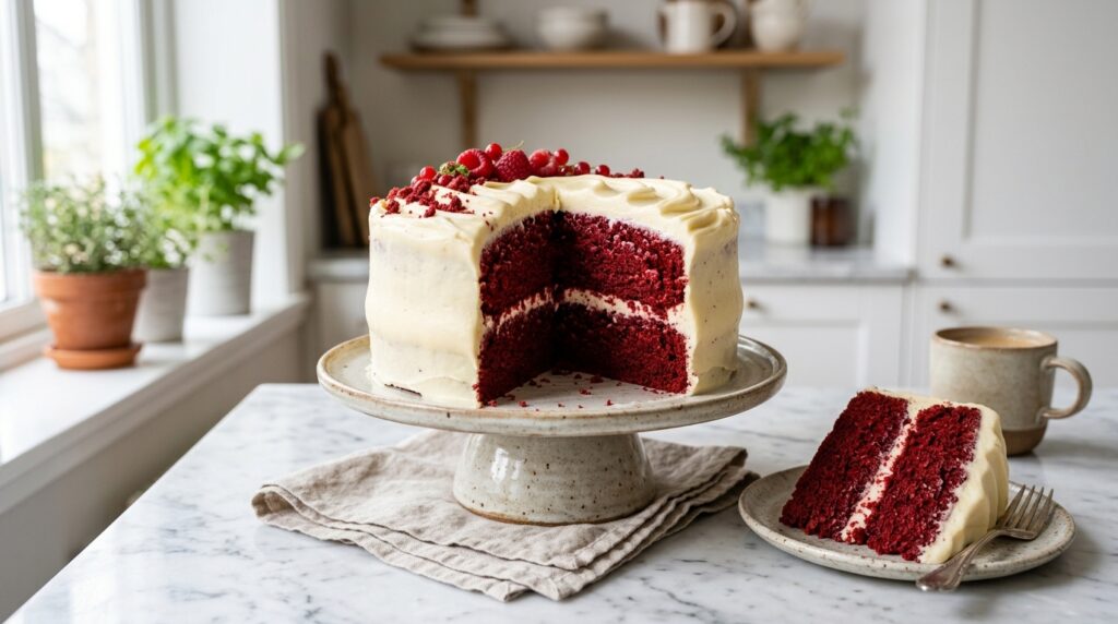Red Velvet Cake | Moist Homemade Cake with Cream Cheese Frosting