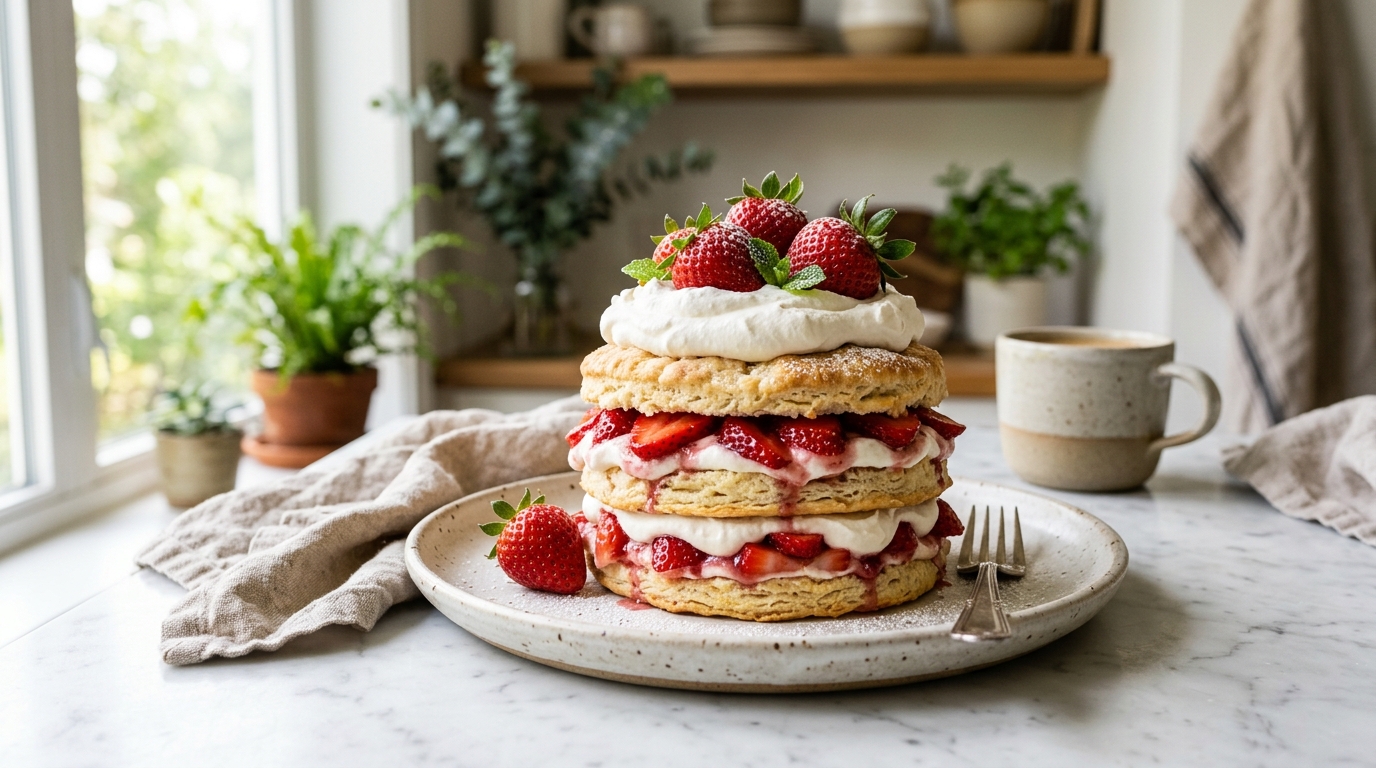 Classic Strawberry Shortcake (Easy Homemade Dessert)