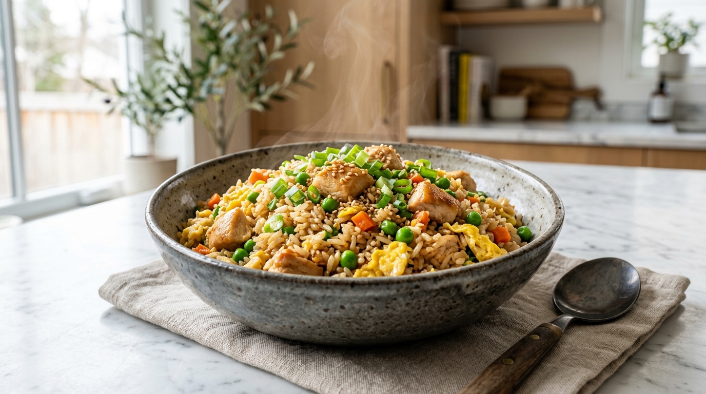 Chicken Fried Rice | Easy Better-Than-Takeout Recipe