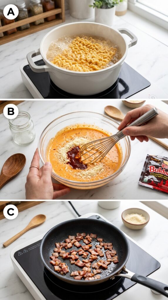 Carbonara Buldak Ramen