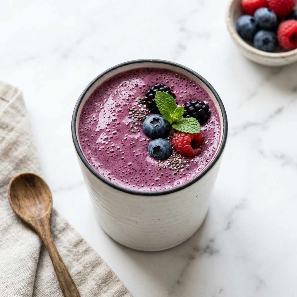 Mixed Berry Smoothie | Easy & Healthy 6-Minute Recipe