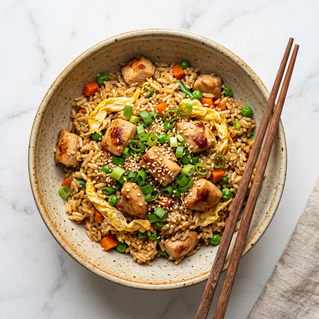 Chicken Fried Rice | Easy Better-Than-Takeout Recipe